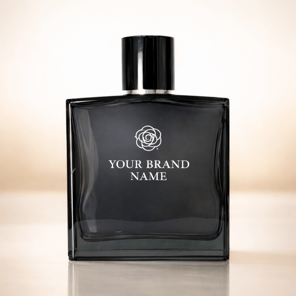 100 ML Heavy Wall Square Transparent Black Glass Perfume Bottle – 15 mm Crimp Neck