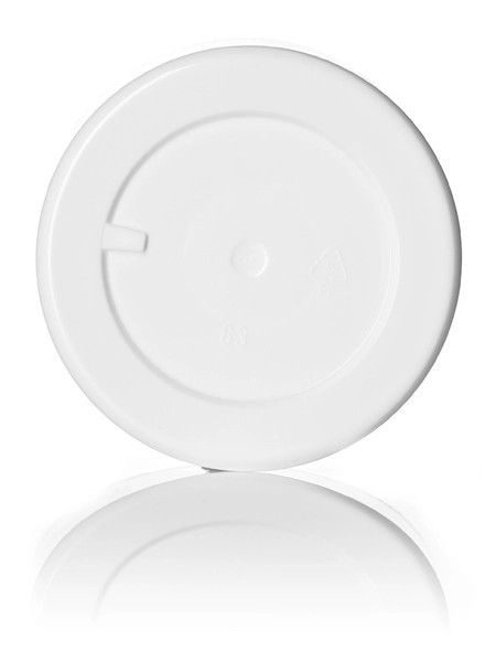 8 oz white PP plastic double wall straight base jar