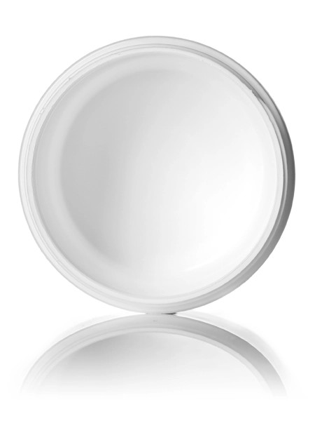 4 oz white PP plastic double wall straight base jar