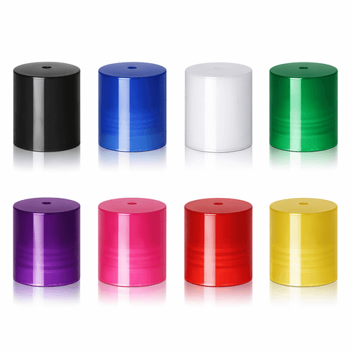 20mm Roll On caps Black, Blue, White, Green, Purple, Pink, Gold