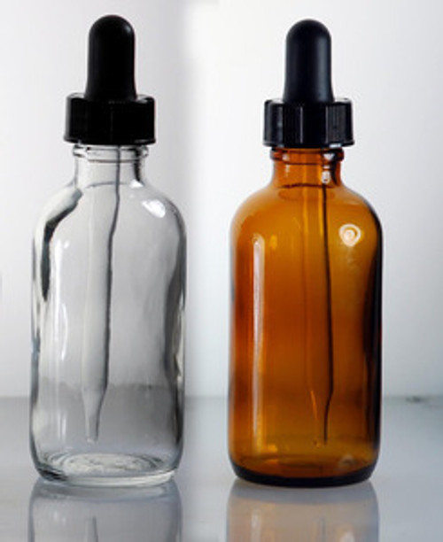 100ml, Cobalt Blue Boston Round with Glass Dropper