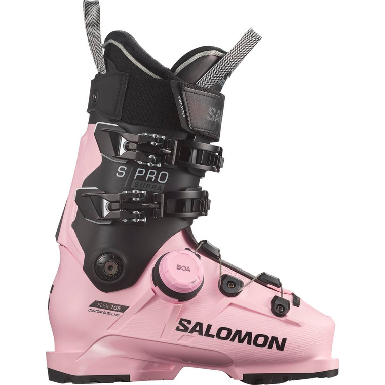Salomons Supra BOA 105 W-skistøvler utfordrer tradisjonell støvelkonstruksjon og har blitt spesielt utviklet for å gi kvinner