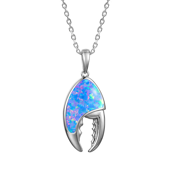 Opal Lobster Claw Pendant