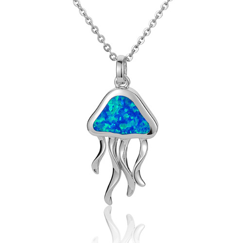 Opal Jellyfish Necklace