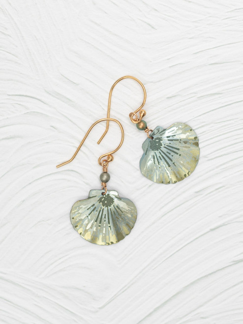 Shelby Earrings - Sage/Gold