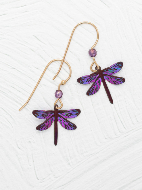 Violet Skies Dragonfly Dreams Earrings