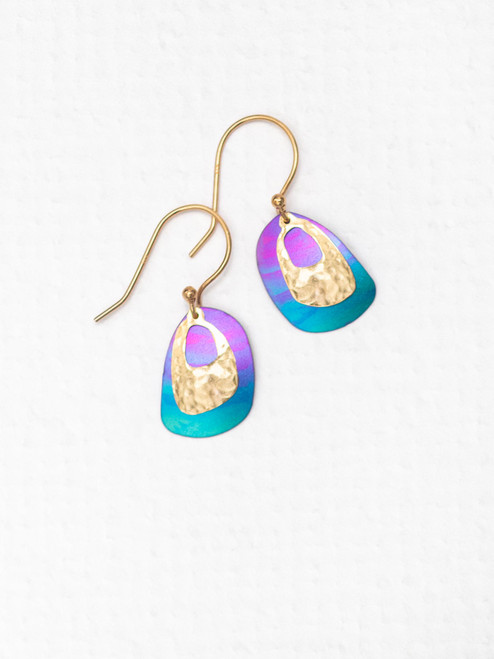 Blake Earrings - Calypso/Gold