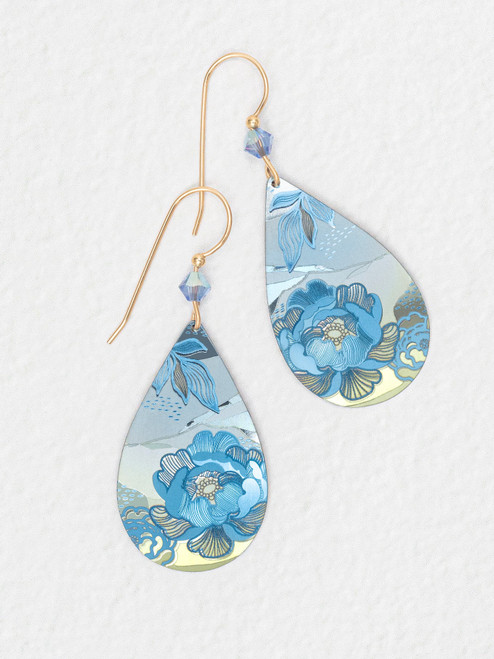 Cynthia Earrings - Sky Blue/Gold