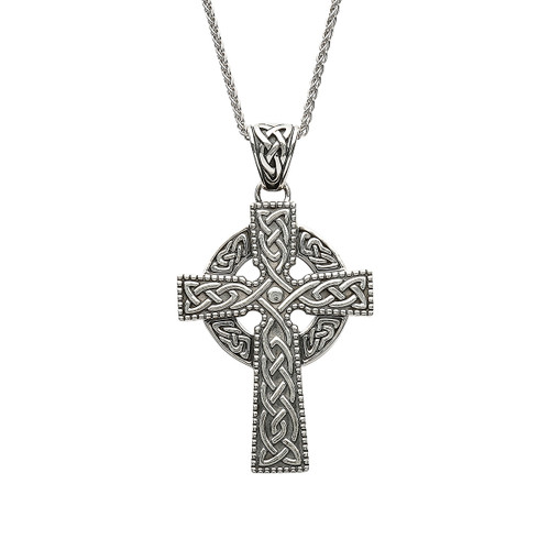 Large Celtic Cross Pendant Necklace
