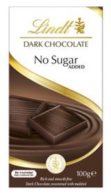 Dark Chocolate No Sugar Added Block 100g