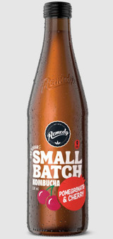 Small Batch Kombucha No Sugar Pomegranate & Cherry 8 Pack 330ml