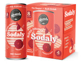 Sodaly Prebiotic Soda No Sugar Blood Orange 4 Pack 250ml