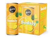 Sodaly Prebiotic Soda No Sugar Pineapple 4 Pack 250ml