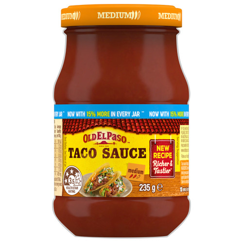Topping Sauce Taco Medium 235g