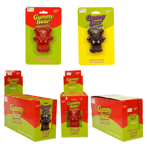 Bear Mini Gummy Gluten Free Cherry & Grape Flavour 45g