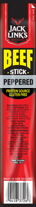 Image of Jack Links Beef Stick Peppered 12g