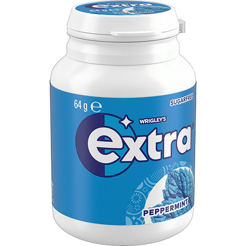 Peppermint Sugar Free Chewing Gum Bottle 64g