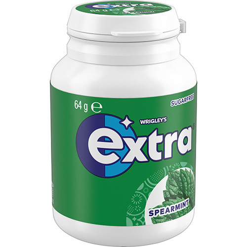Spearmint Sugar Free Chewing Gum Bottle 64g