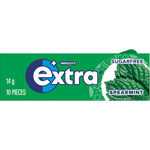 Spearmint Sugar Free Chewing Gum Pellet 10 pieces 14g