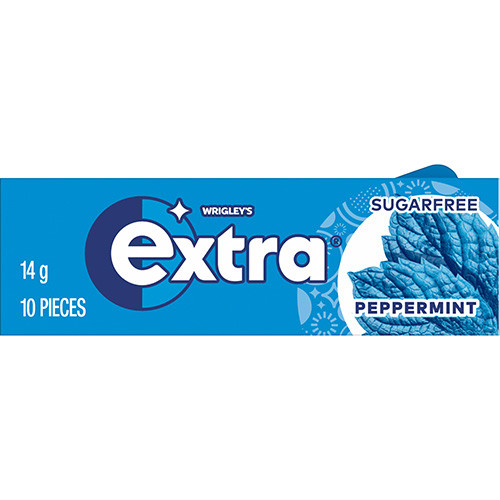 Peppermint Sugar Free Chewing Gum Pellet 10 pieces 14g