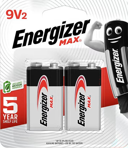 Max 9V Battery 2 Pack