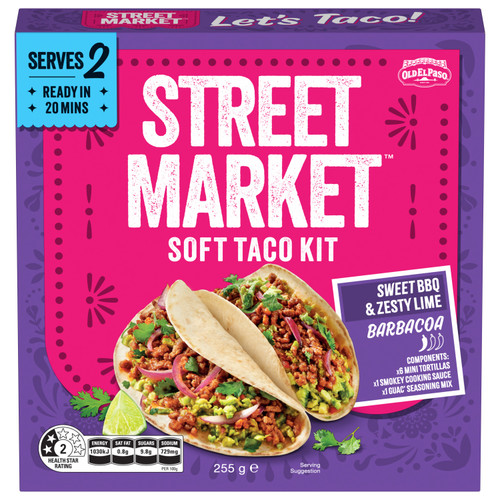Street Market Soft Taco Kit Barbacoa 255g