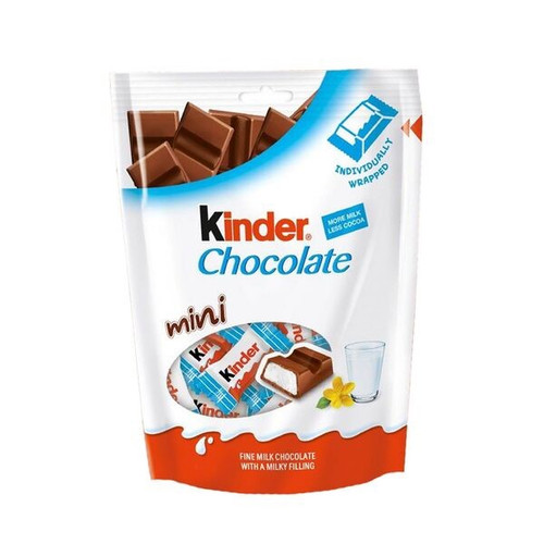 Chocolate Mini Bars Bag 20 Pieces 120g