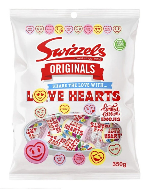 Swizzels Love Heart Rolls 350g 