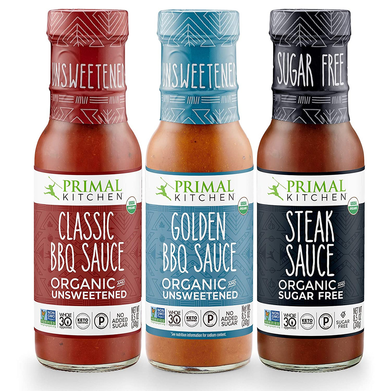 3 Pack Organic and Unsweetned Barbeque & Steak Sauce - Beautify