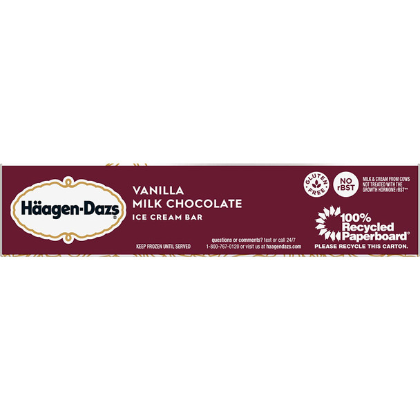 Vanilla Milk Chocolate Ice Cream Bar, 3-Ounces