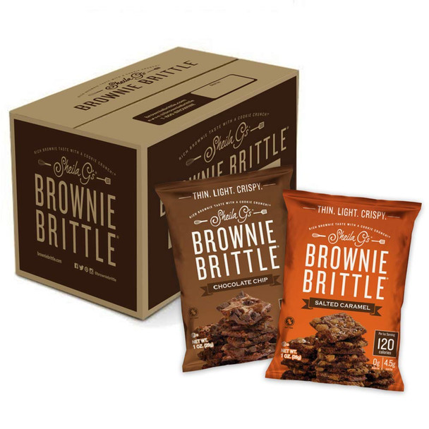Brownie Brittle 1oz Variety Pack- Low Calorie, Sweets & Treats Dessert