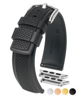 HIRSCH ACCENT Premium Caoutchouc Watchband  4047 88