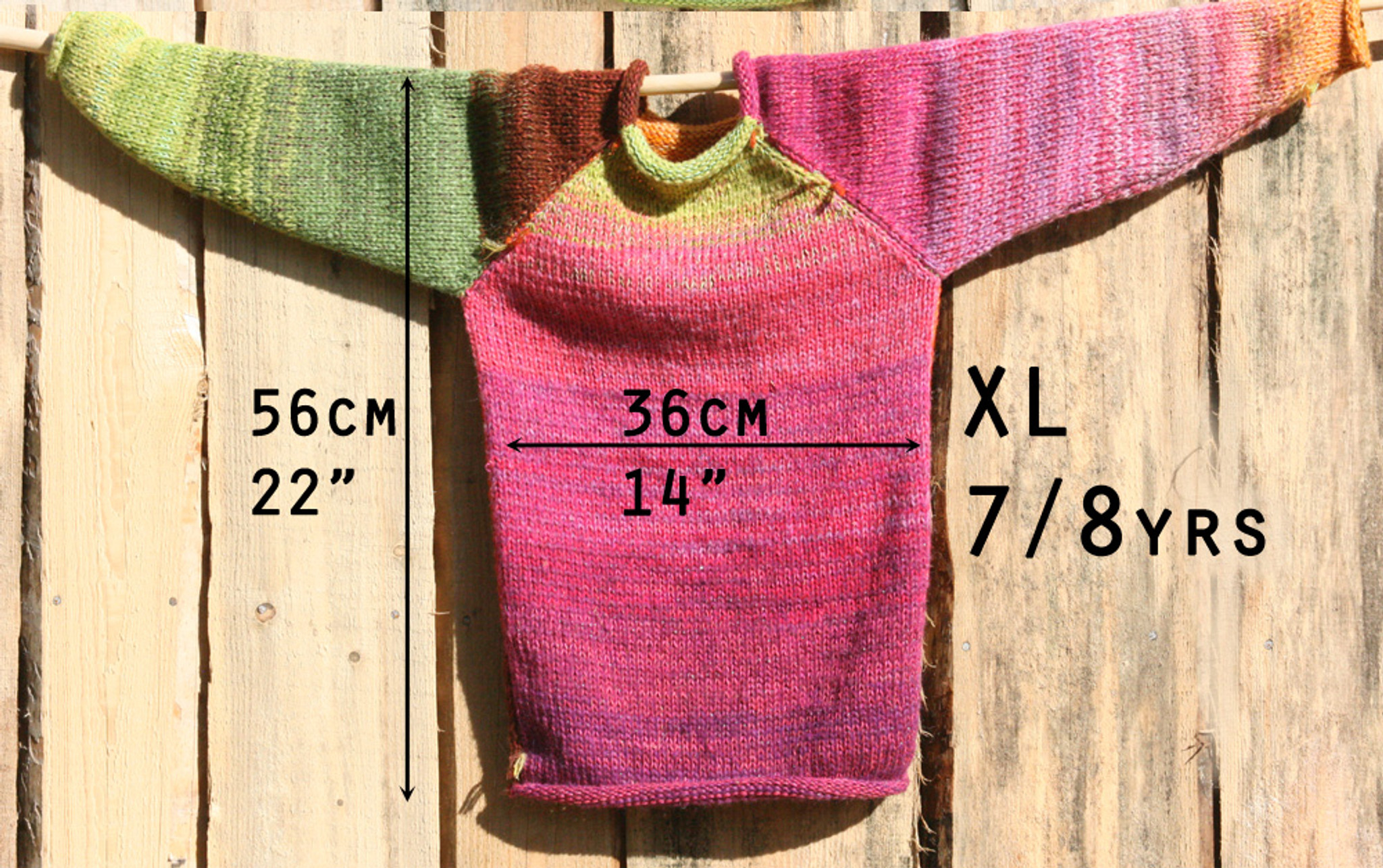 Baby Sweater Measurement Chart