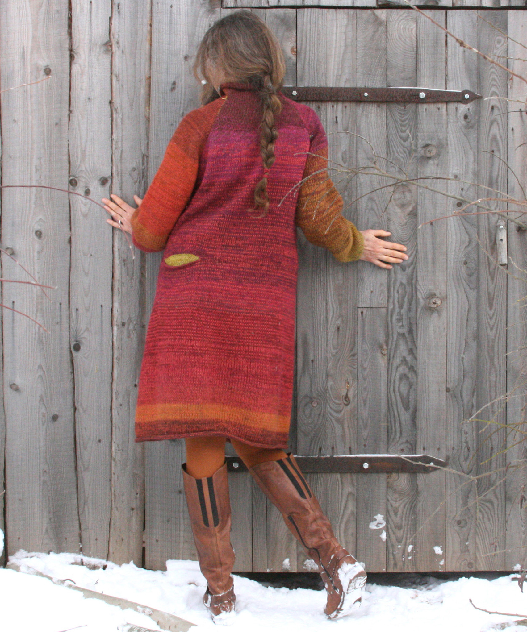 Custom order for reversible roll neck aline sweater dress