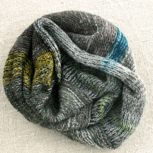 Tide Pool  cowl, one of a kind knit by Wrapture by Inese