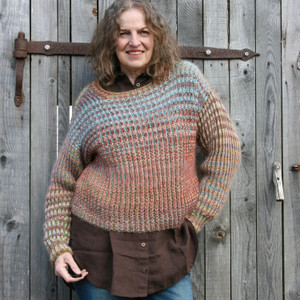Ruhnu Reversible Brioche Sweater and Hat DIY Knitting PATTERN