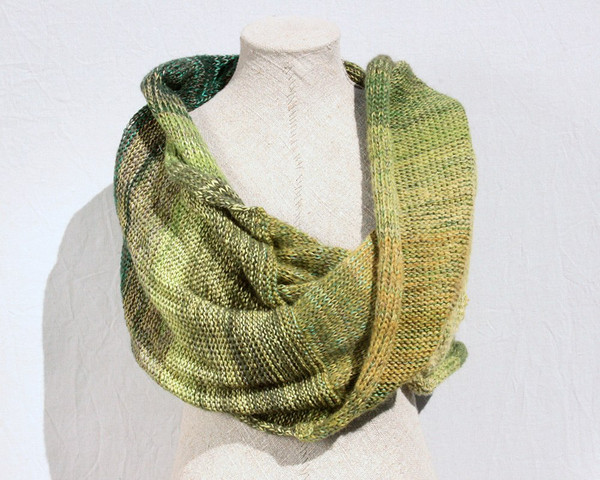 Misty Forest Shawl Wrap - cotton, silk, kid mohair
Wrapture by Inese