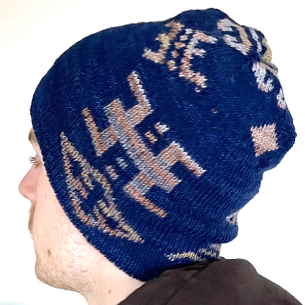 Usins double knit hat designed by Inese Iris Liepina for Urth Yarns