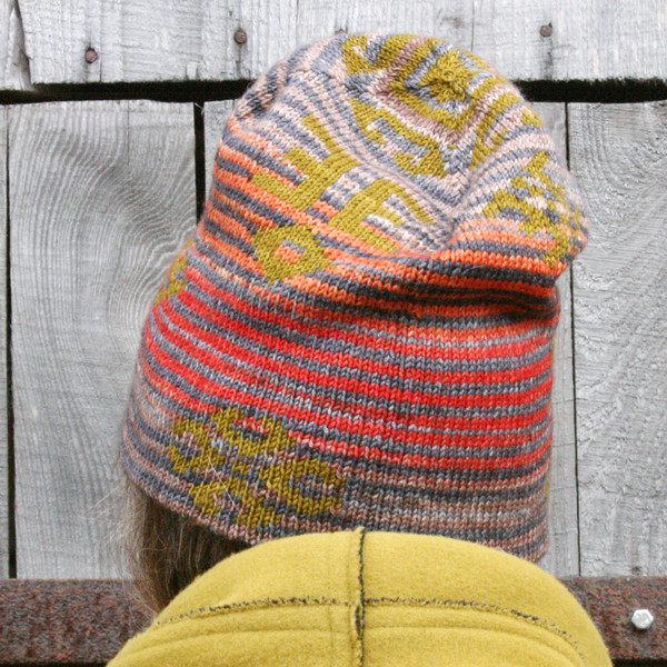 Usins double knit hat designed by Inese Iris Liepina for Urth Yarns