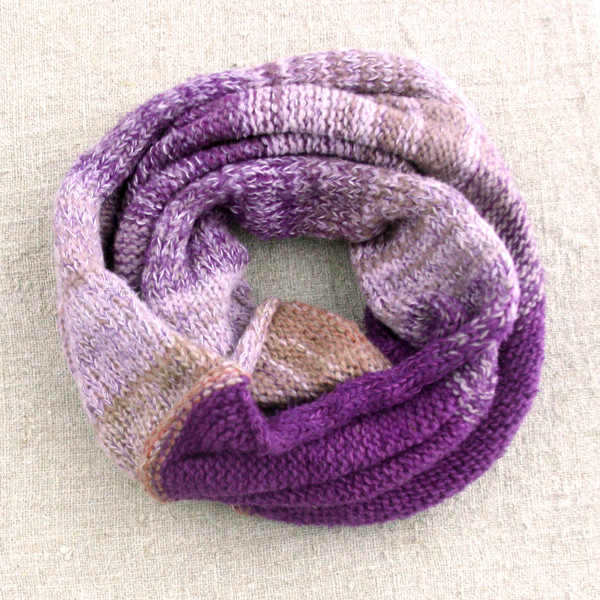 Sugar Plum cowl, one of a kind knit by Wrapture by Inese