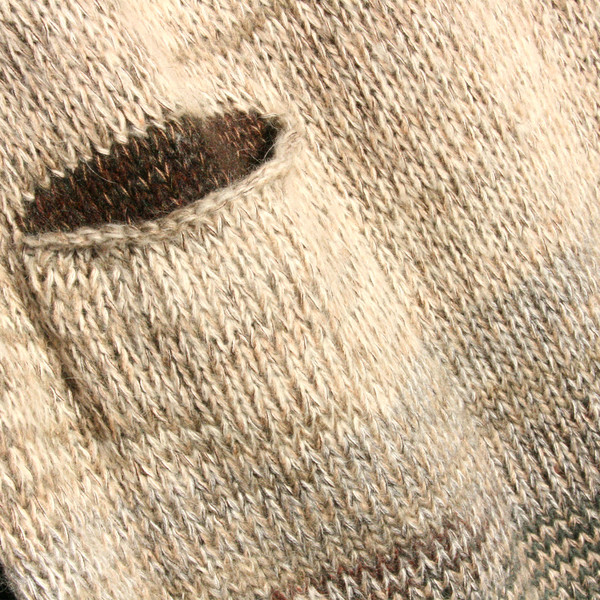 pocket detail of baltic dunes a-line sweater dress by Wrapture by Inese