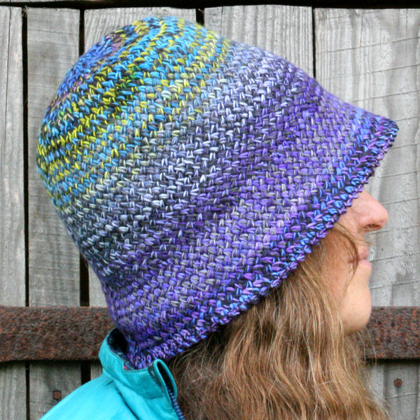 Pinumi Bucket Hat pattern designed by Inese Iris Liepina for Urth Yarns