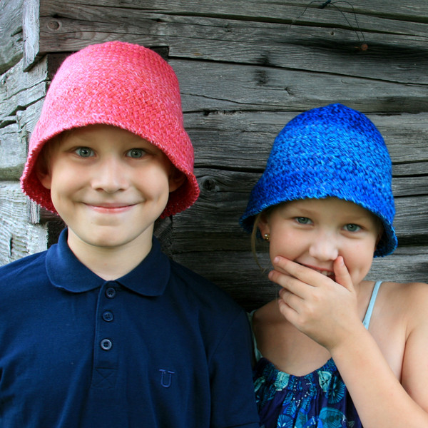 Pinumi Bucket Hat pattern designed by Inese Iris Liepina for Urth Yarns