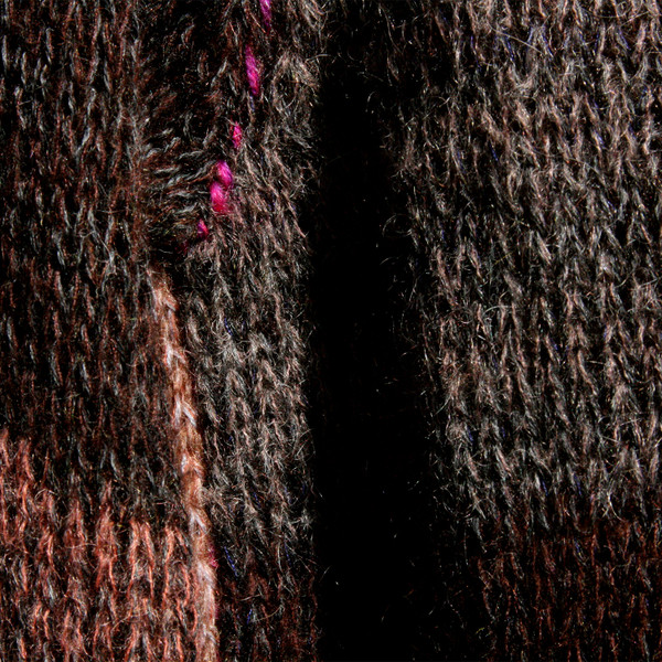 Reversible lightweight sheer square neck top closeup of detail
