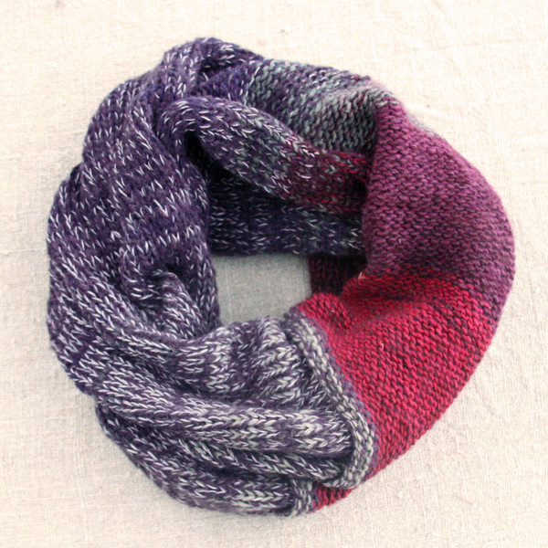 Claret cowl, one of a kind knit by Wrapture by Inese