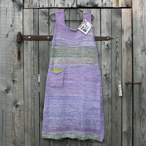 Lilac Buds aline reversible sweater dress by Wrapture by Inese