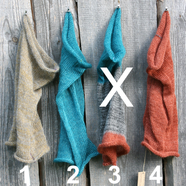 Teal Tan Chestnut Tube Scarf (pick one)