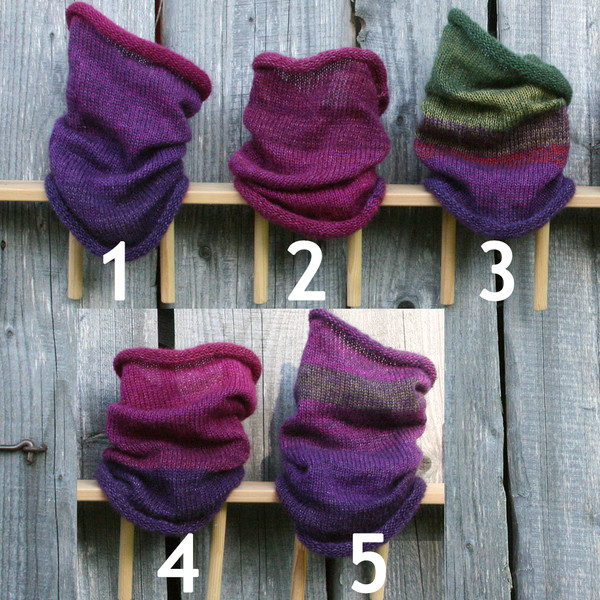 Violet Tube Scarf (pick one)