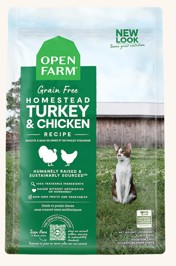 OPEN FARM CAT Homestead Turkey & Chicken Dry Food