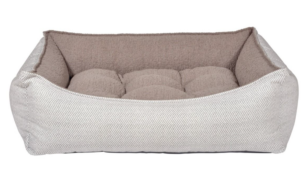 Bowser Scoop Bed Taupe Herringbone MED